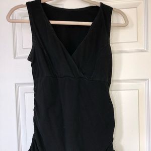 Black Nursing Tank Top